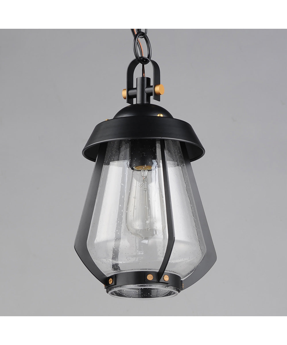 Mariner Medium Outdoor Pendant Black / Antique Brass