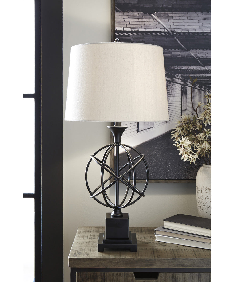 33"H Camren Metal Table Lamp (1/CN) Black