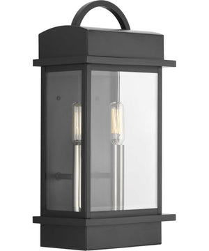 Santee 2-Light Medium Wall-Lantern Matte Black