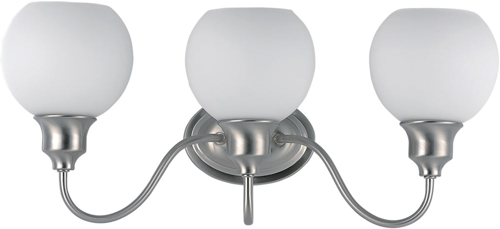 Ballord 3-Light Bath Vanity Satin Nickel