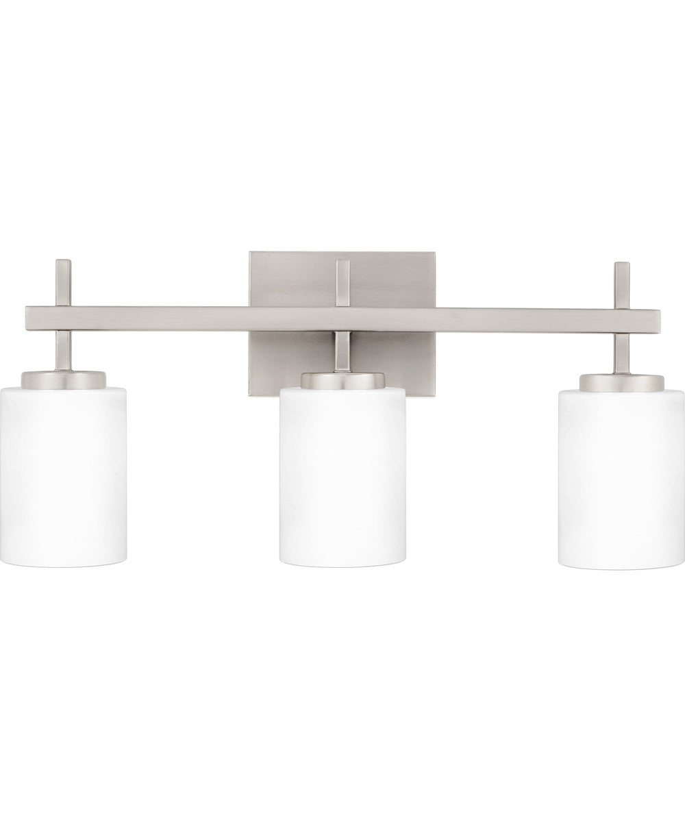 Wilburn Large 3-light Bath Light Brushed Nickel