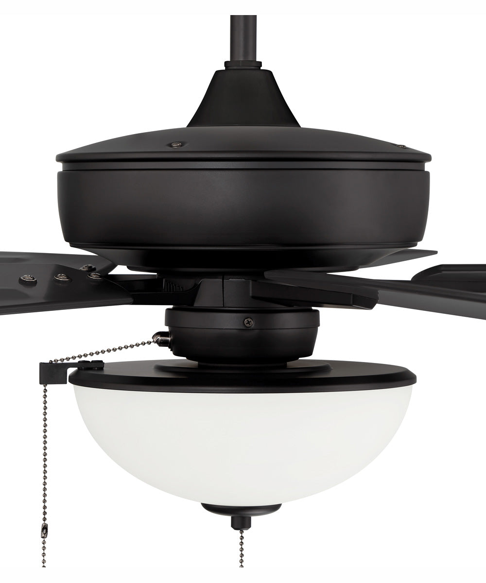 60" Outdoor Super Pro 211 2-Light Indoor/Outdoor Ceiling Fan Flat Black