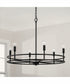 Fuller 6-Light Chandelier Matte Black