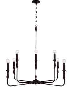 Paloma 8-Light Chandelier Textured Black