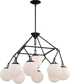 Orion 9-Light Chandelier Flat Black