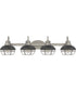 Sandpiper Extra Large 4-light Bath Light Antique Polished Nickel