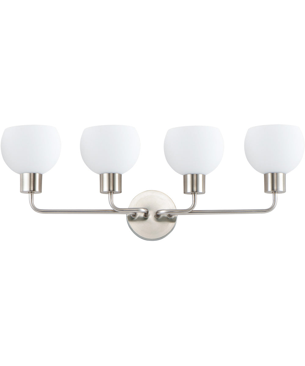 Coraline 4-Light Bath Vanity Satin Nickel