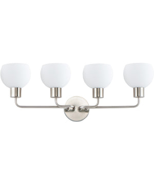 Coraline 4-Light Bath Vanity Satin Nickel