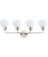 Coraline 4-Light Bath Vanity Satin Nickel