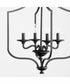 Maryse 4-light Entry Foyer Hall Chandelier Matte Black