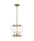 Tapley Small 3-light Mini Pendant Weathered Brass