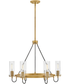 Ryden 6-Light Medium Chandelier in Heritage Brass