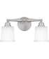 Cecilia Medium 2-light Bath Light Brushed Nickel
