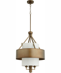 4-light Pendant Dark Brass