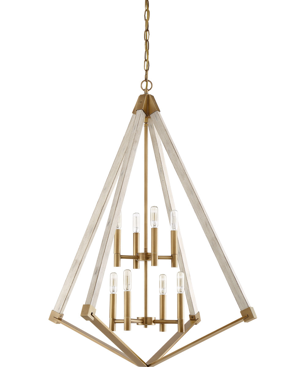 Viewpoint 8-light Pendant Weathered Brass