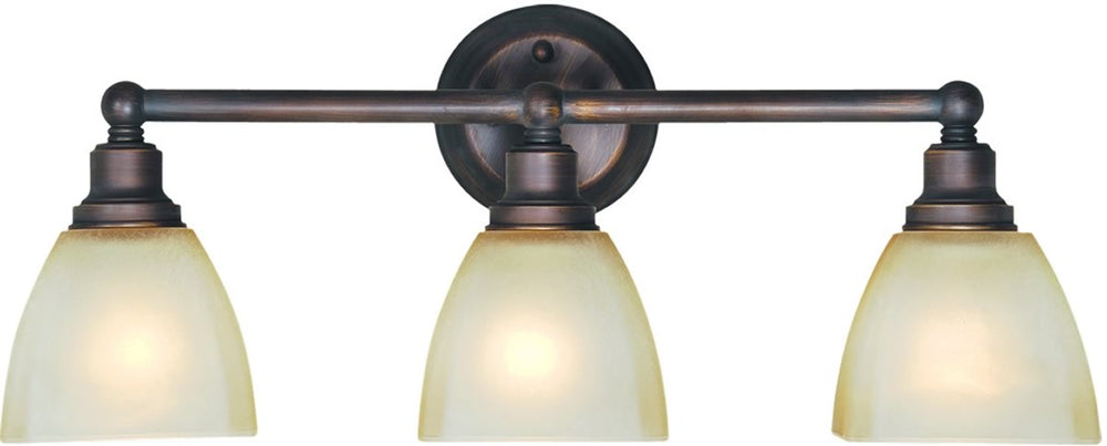 24"W Bradley 3-Light Bath Vanity Light Bronze