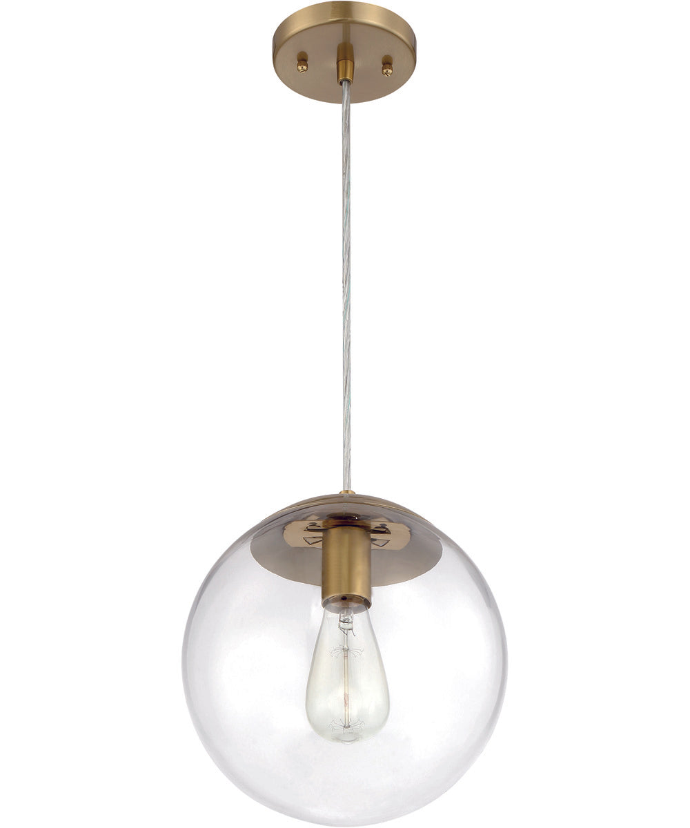 Gaze 1-Light Pendant Satin Brass
