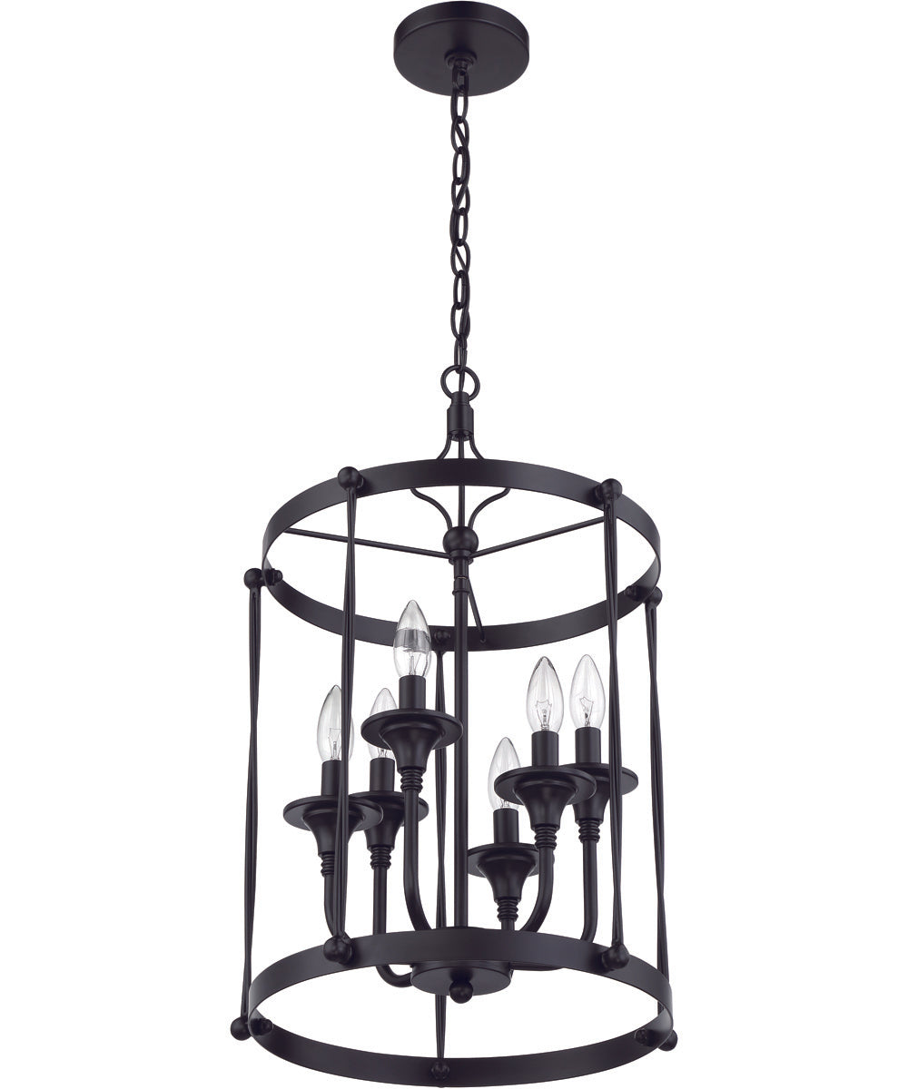 Jolenne 6-Light Foyer Flat Black