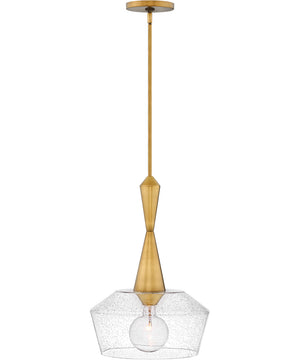 Bette 1-Light Medium Pendant in Heritage Brass