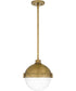 Perrine Small 1-light Mini Pendant Weathered Brass