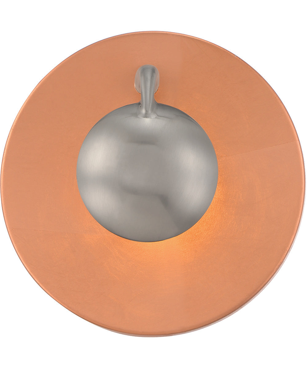 Aurora LED Wall Sconce Copper / Silver
