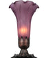 8"H Lavender Pond Lily Accent Lamp