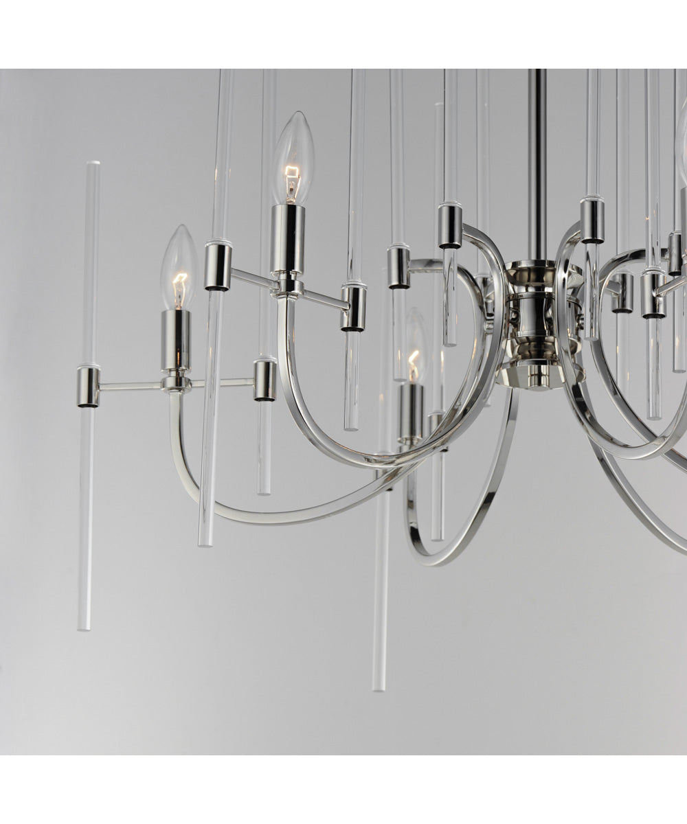 Divine 6-Light Chandelier Polished Nickel