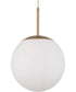 Gaze 1-Light Pendant Satin Brass