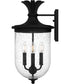 Havana Large 3-light Outdoor Wall Light Earth Black