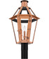 Burdett Large 3-light Outdoor Post Light Aged Copper