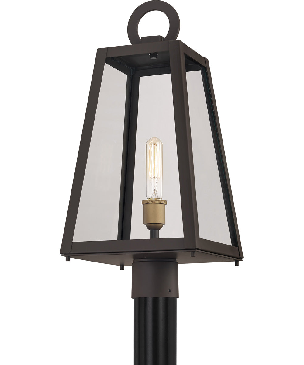 Poplar Point Large 1-light Outdoor Post Light  Coastal Armour Aluminum Old Bronze