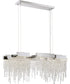 Crystal Falls  Island Light Polished Nickel