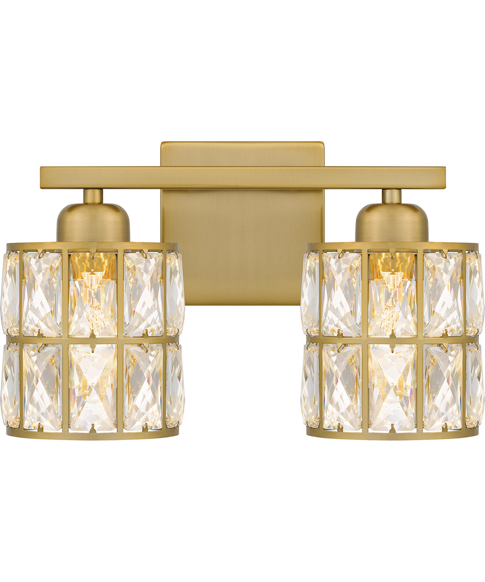 Gibson Medium 2-light Bath Light Aged Brass