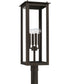 Hunt 4-Light Outdoor Post-Lantern Rain or Shine - Oiled Bronze