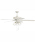 52" Outdoor Pro Plus 104 Clear 3-Light Indoor/Outdoor Ceiling Fan White