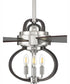 52" Reese 3-Light Ceiling Fan Polished Nickel