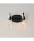 Ava 2-Light Bath Vanity Black