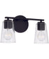 Portman 2-Light Vanity Matte Black