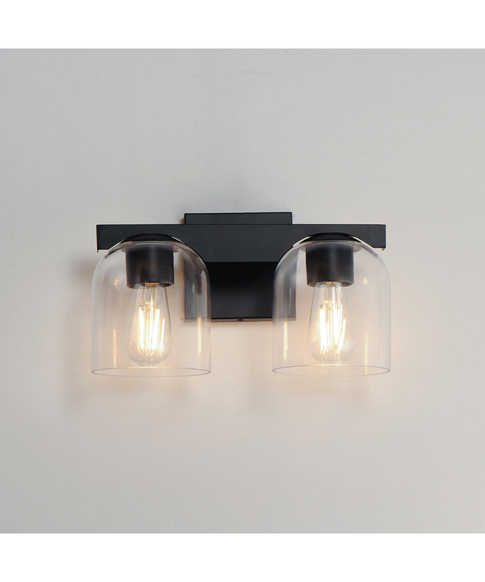 Scoop 2-Light Bath Vanity Black
