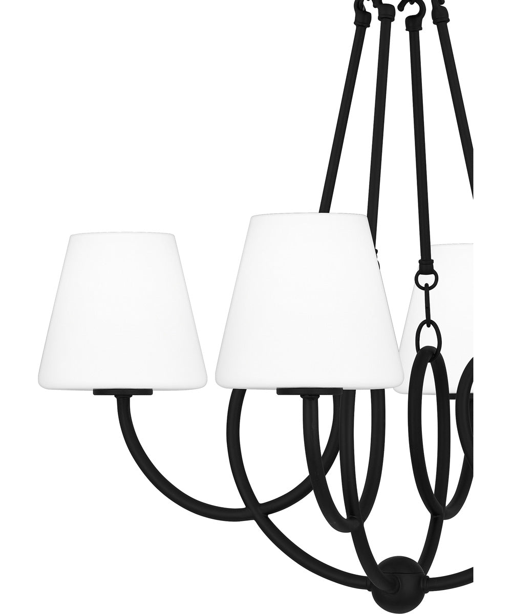 Atkins 4-light Chandelier Matte Black