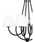 Atkins 4-light Chandelier Matte Black