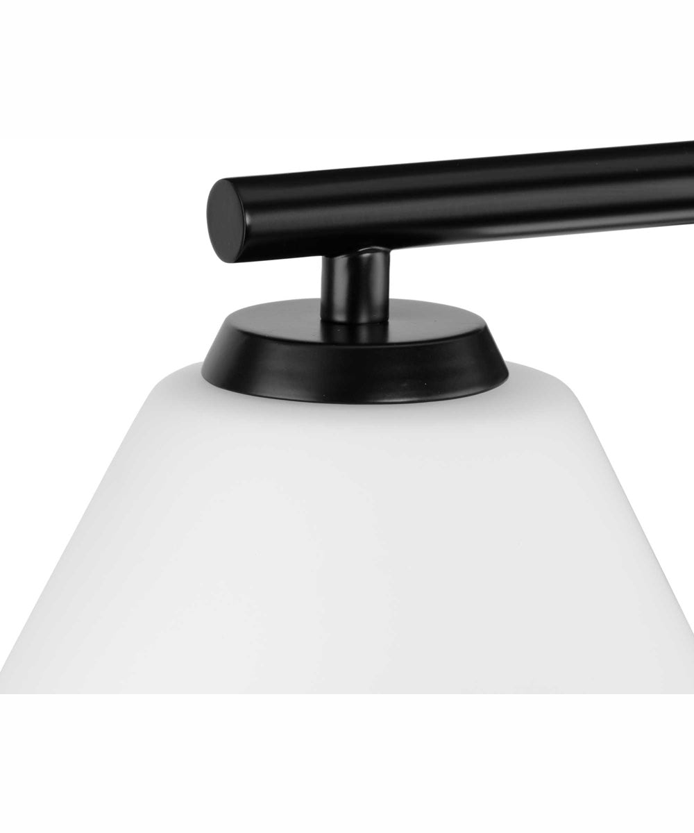 Copeland 3-Light Mid-Century Modern Vanity Light Matte Black
