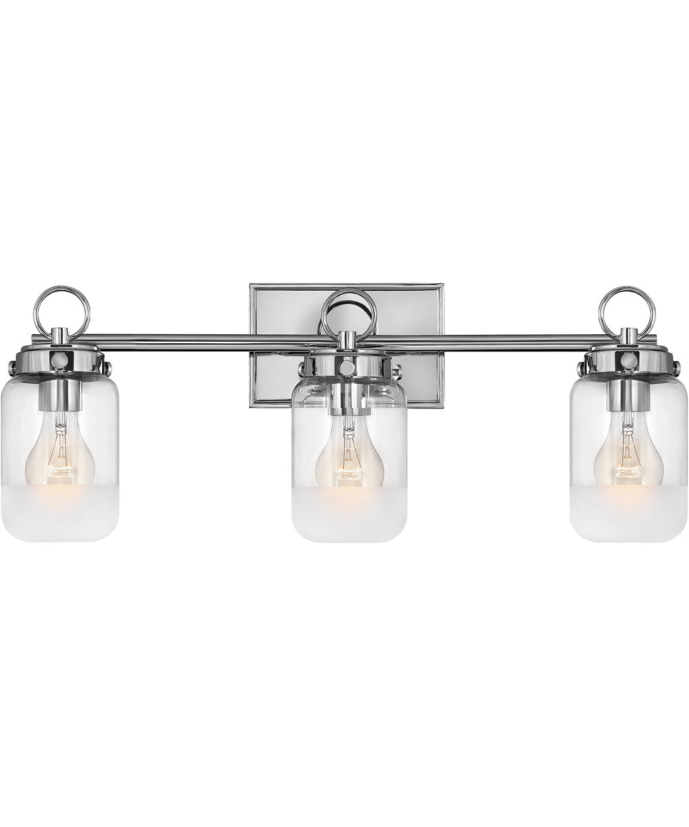 Penley 3-Light Three Light Vanity in Polished Nickel