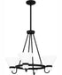 Marigold 4-light Chandelier Earth Black