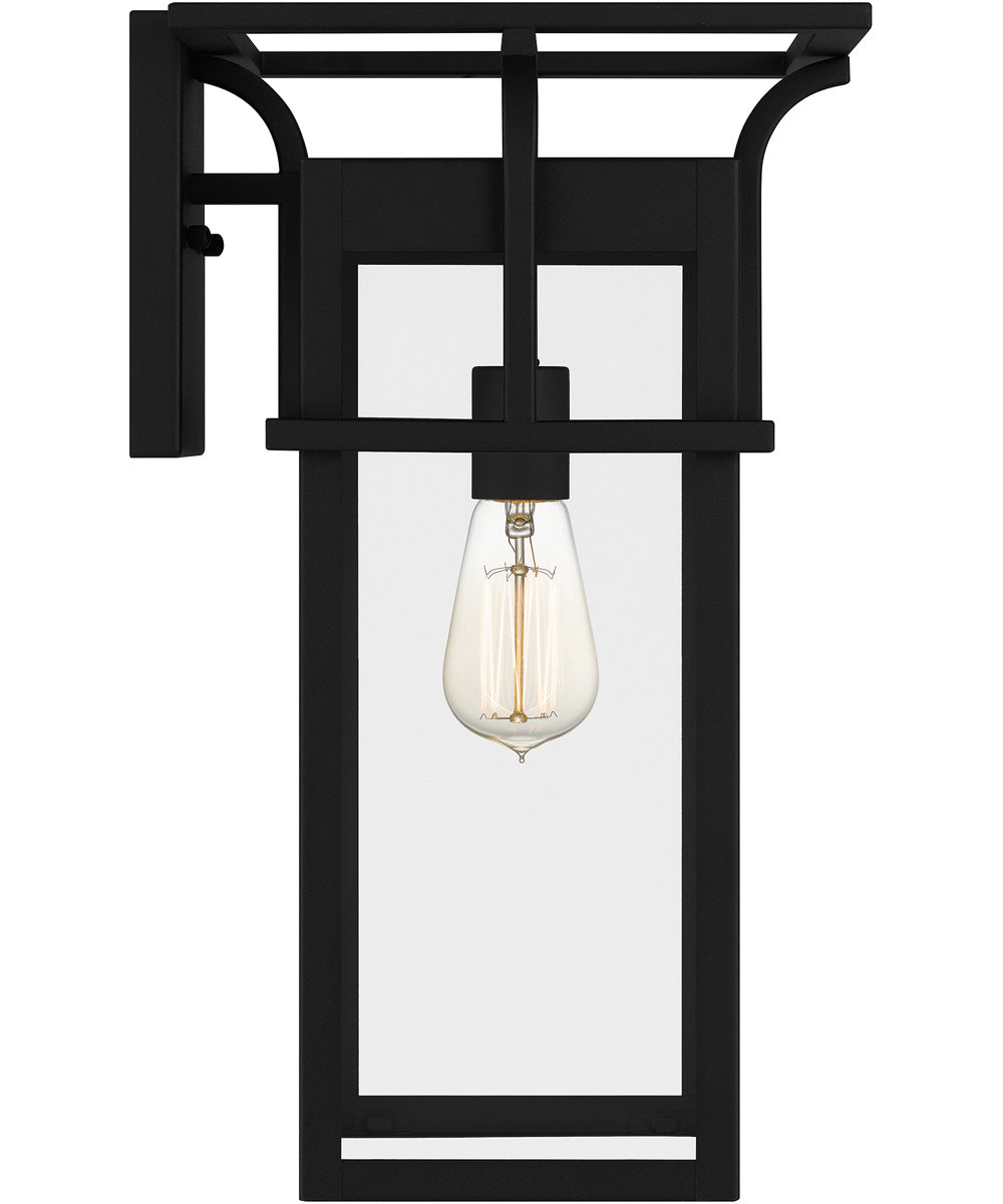 Markley Large 1-light Outdoor Wall Light Earth Black