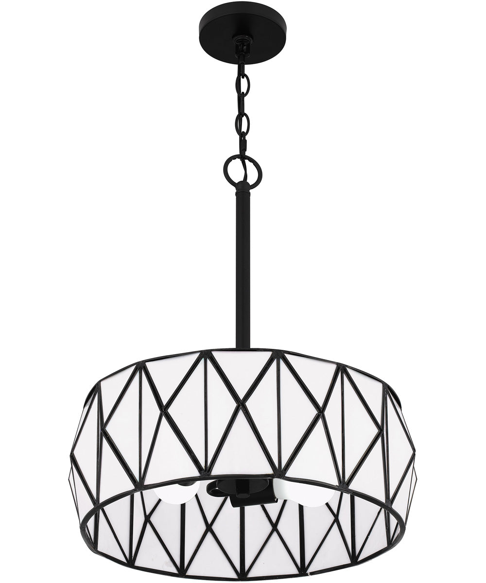 Jakarta 3-light Pendant Matte Black