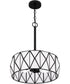Jakarta 3-light Pendant Matte Black