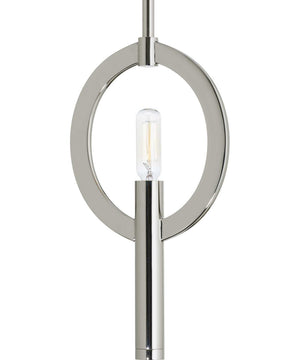 Draper 1-Light Luxe Mini-Pendant Light Polished Nickel