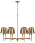 Whitney 8-Light Chandelier Aged Brass
