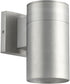 4"W Cylinder 1-light Wall Mount Light Fixture Brushed Aluminum